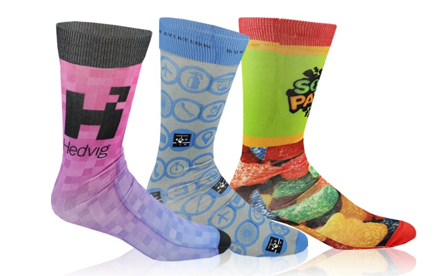 Saver Full Sublimation Sock - 3CRW-P - Brilliant Promotional Products