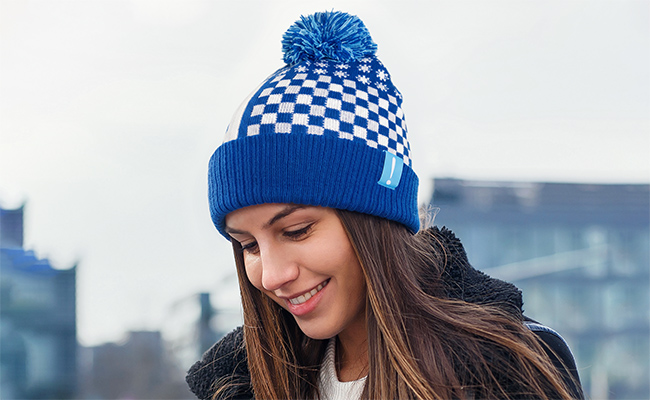 Ribbed Cuff Jacquard Beanies - Image 3